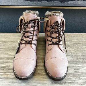 🆕 Cliffs by WHITE MOUNTAIN Pink Combat Boots